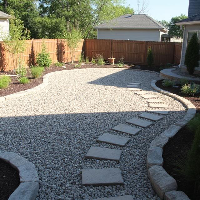Affordable Zone 0 fire-safe landscaping with gravel buffer and non-combustible hardscape — Abshire Brothers Lawn & Landscape Rayne